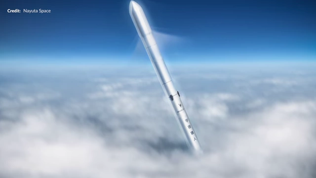 Nayuta Space Black Bird-R rocket during ascent (animation)