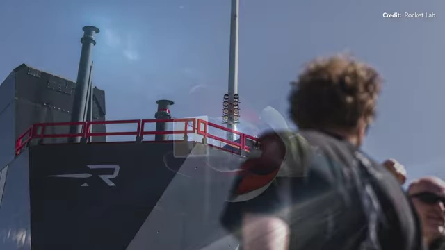 Close-up of Rocket Lab's sleek and minimal Neutron launch pad design