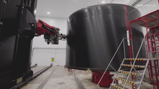 Rocket Lab's automated manufacturing process for Neutron rocket components