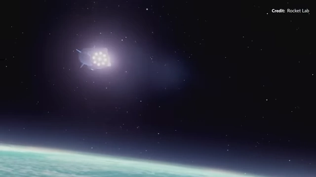 Animation illustrating Rocket Lab's potential Venus exploration mission
