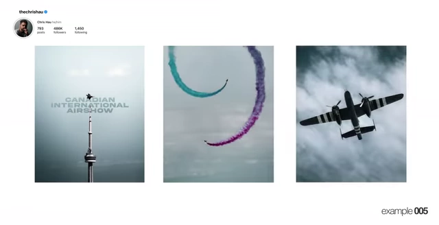 Chris Hau's carousel strategy in action, showing a strong first image for the Canadian International Airshow to capture attention.