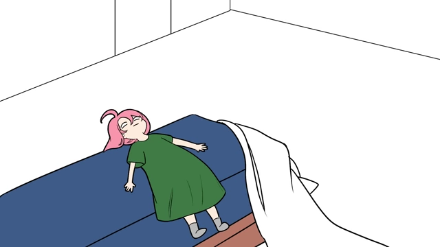 Honobread staring at the ceiling of her room in the psychiatric ward