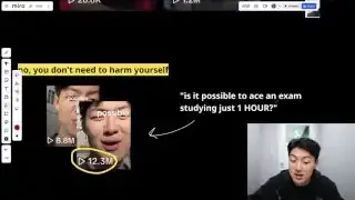 Viral video of Mino discussing if it's possible to ace an exam by studying for only one hour