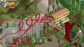 OpenRCT2的游戏界面，展示了其在现代系统上的流畅运行和一些改进