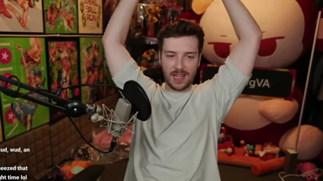 The streamer raises his arms in excitement, declaring the current era a "golden age" for indie games.