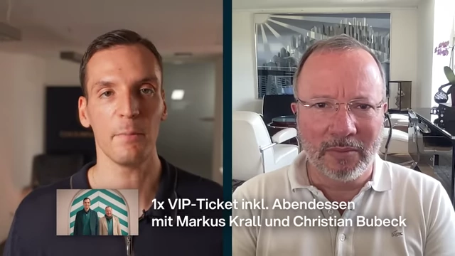 Prize: VIP Premium ticket including dinner with Markus Krall and Christian Bubeck