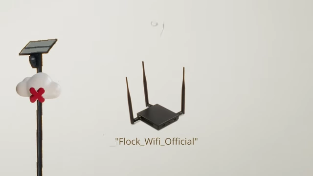 示意图显示Flock摄像头连接到伪造Wi-Fi网络
