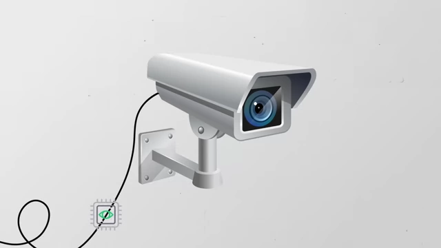 将RF窃听器放置在摄像头附近进行远程数据传输