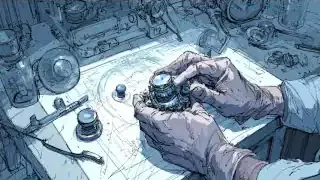 Image of a person carefully assembling a small, intricate mechanism, embodying the philosophy of Monozukuri (craftsmanship).