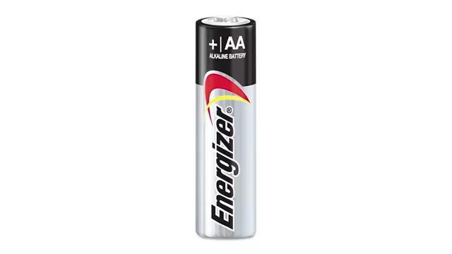An Energizer AA alkaline battery