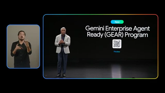 The Gemini Enterprise Agent Ready (GEAR) Program, designed to empower one million new developers to build and deploy agents.