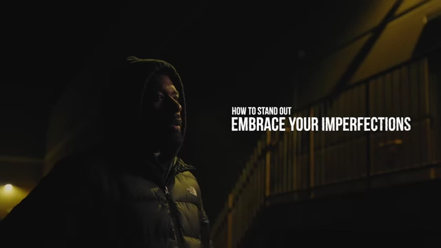 A title card encouraging creators to embrace their imperfections.