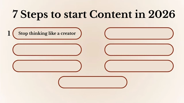 Step 1: Stop thinking like a creator