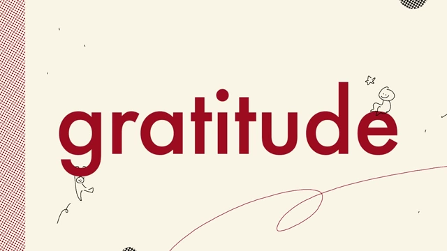 A title card highlighting 'gratitude' as a framework for journaling.
