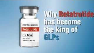 Retatrutide vial with "King of GLPs" text
