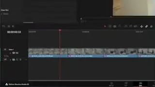 DaVinci Resolve timeline showing status icons on clip thumbnails, indicating whether proxies are being used or if original media is offline.