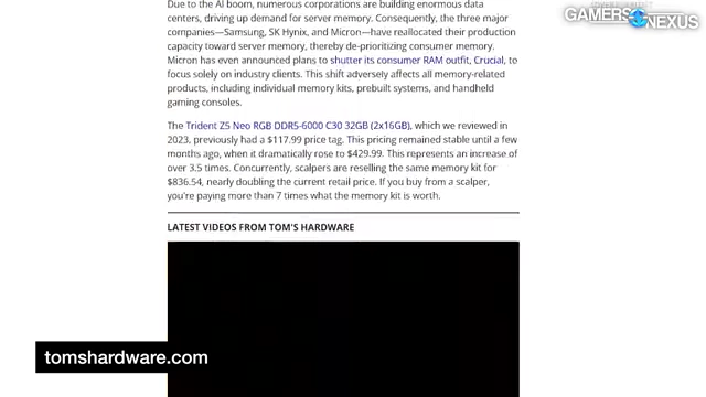 内存黄牛在eBay上以高价转售内存套件
