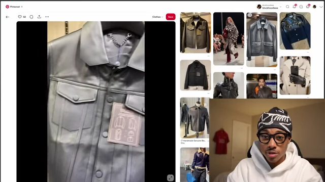 A Pinterest board featuring various leather trucker jackets and similar styles
