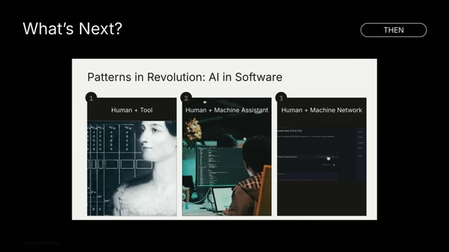 Historical patterns of human-machine interaction leading to agent swarms