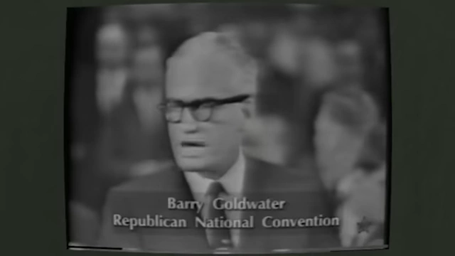 Barry Goldwater speaking at the Republican National Convention in 1964.