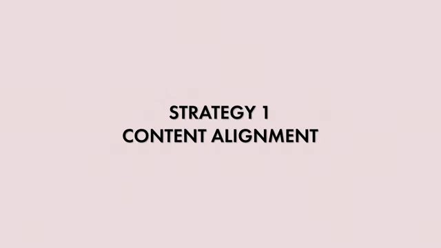 The creator implemented Strategy 1: Content Alignment, focusing on attracting the right customer