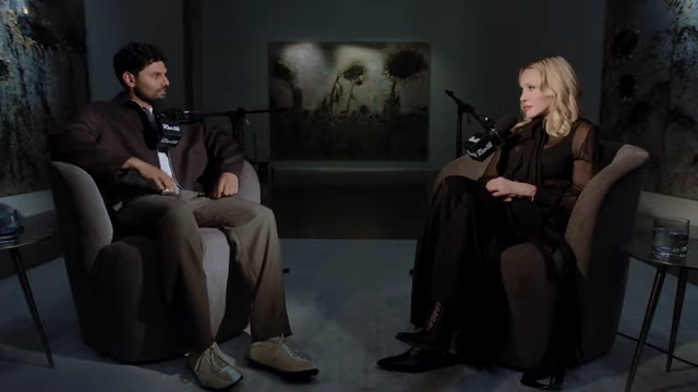 Madonna and Jay Shetty discussing her spiritual journey