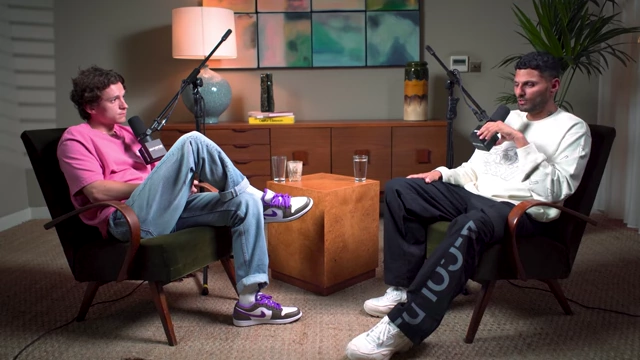 Tom Holland and Jay Shetty discussing sobriety