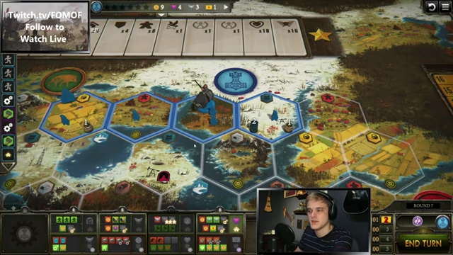 Nordic board state in Round 7, Meckless Strategy