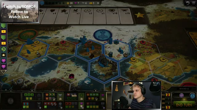 Nordic board state in Round 12, Armory built in Meckless Strategy