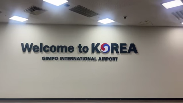 Welcome to Korea at Gimpo International Airport