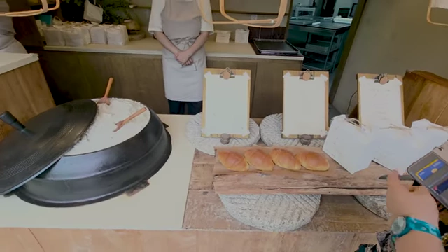 Another shop's display of fresh salt breads