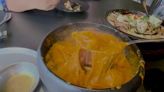 Cheese pull from the bara and ragu tteokbokki