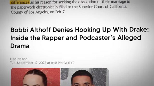 Headline: "Bobbi Althoff Denies Hooking Up With Drake: Inside the Rapper and Podcaster's Alleged Drama"