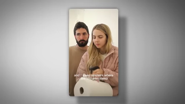 Bobbi Althoff and her husband creating TikTok parenting content.