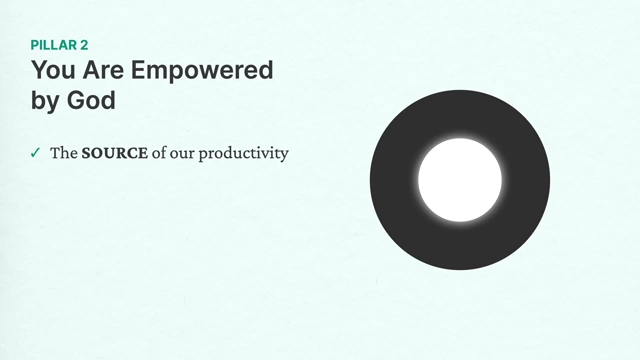 The second pillar is the source of our productivity