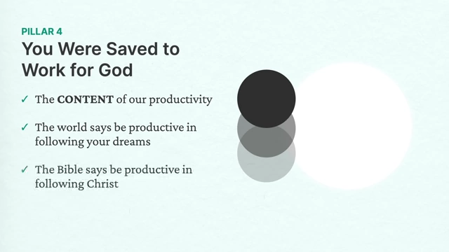 Comparison of worldly and biblical views on productivity's content