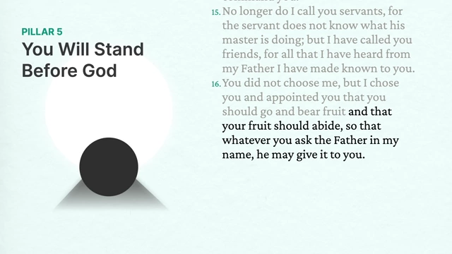 Pillar 5: You Will Stand Before God with John 15:16 scripture reference (part 2)