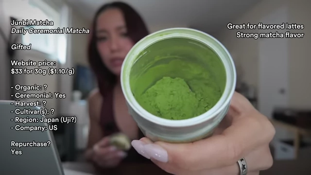 Junbi Matcha Daily Ceremonial Matcha powder color