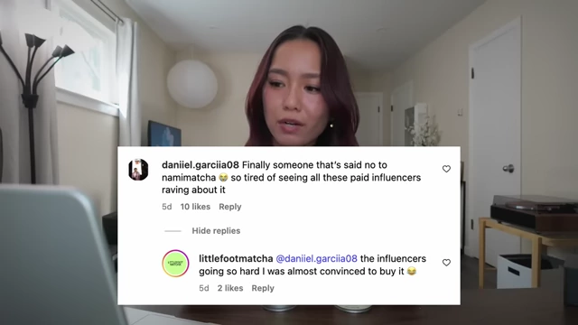 Littlefoot Matcha's Instagram comment