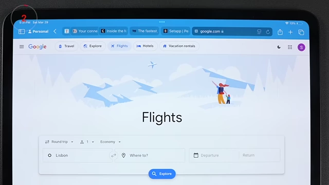 Safari browser interface with the 'Compact Tab Bar' enabled