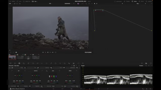 A Sony clip transformed from log to Rec.709 after setting its input color space to S-Gamma 3 Cine S-Log3.