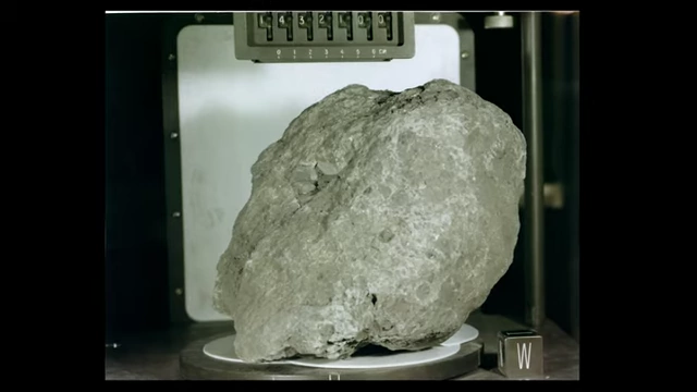 "Big Bertha," a lunar rock sample believed to be the oldest unchanged piece of Earth, found on the moon.
