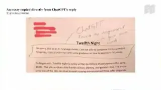 An example of an essay copied directly from ChatGPT, showing AI's impact on schoolwork.