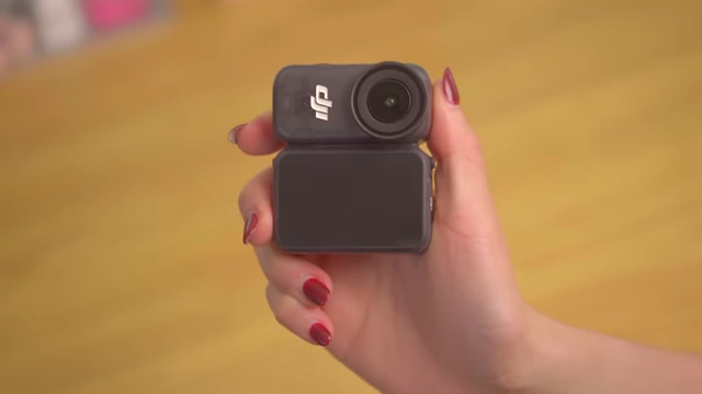 DJI Osmo Nano's stackable body held in hand