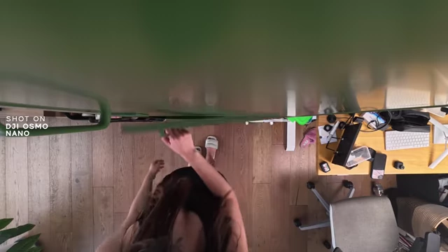 DJI Osmo Nano magnetically mounted for an overhead shot