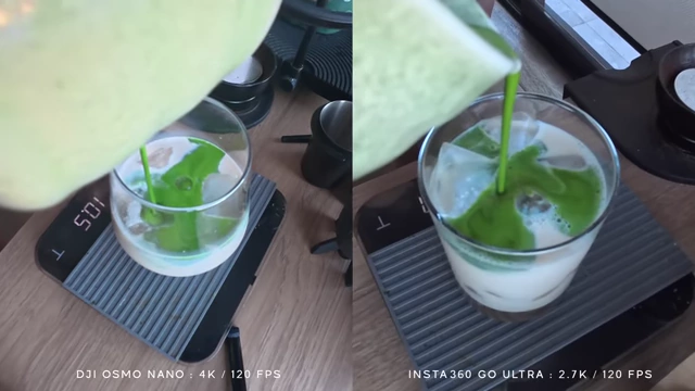 Slow-motion video comparison: DJI Osmo Nano (4K/120fps) vs. Insta360 GO Ultra (2.7K/120fps)