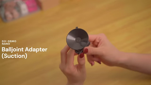 DJI Osmo Nano's ball joint adapter features a suction base
