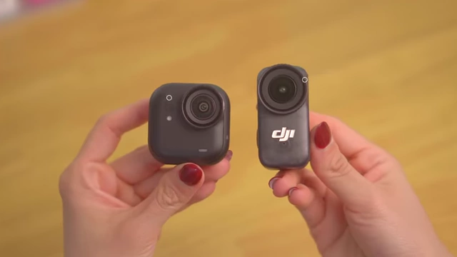 Insta360 GO Ultra's logo-free design vs. DJI Osmo Nano's visible logo