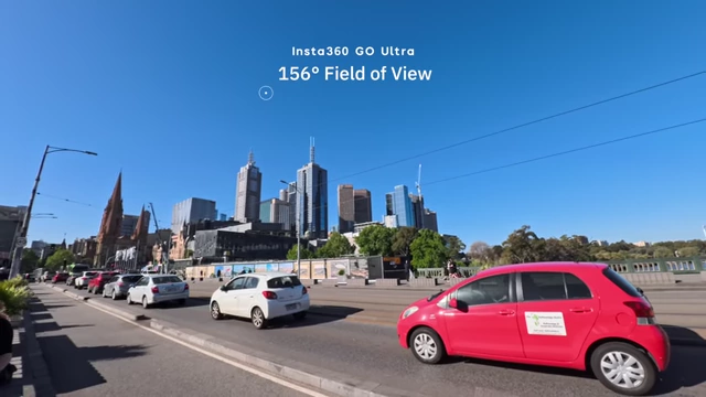 Field of view comparison between DJI Osmo Nano (143°) and Insta360 GO Ultra (156°)