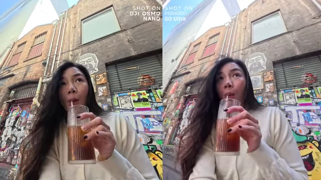 Daylight skin tone comparison, highlighting Insta360 GO Ultra's flattering red/blue hues